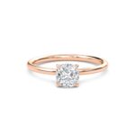 2.00 Carat Cushion Cut Solitaire Diamond Engagement Ring – Elegant Bridal Jewelry - Image 7