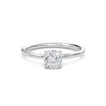 2.00 Carat Cushion Cut Solitaire Diamond Engagement Ring – Elegant Bridal Jewelry