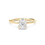 2.00 Carat Liberty Oval Cut Solitaire Diamond Engagement Ring for Women – Elegant Bridal Jewelry - Image 4
