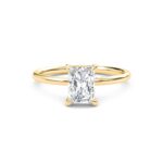 2.00 Carat Radiant Cut Solitaire Diamond Engagement Ring – Elegant Bridal Jewelry - Image 4