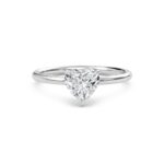 2.00 Carat Heart Cut Solitaire Diamond Engagement Ring – Elegant Bridal Jewelry