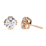 2.80 Carat Round Cut Diamond Solitaire Stud Earrings – Elegant Everyday Jewelry - Image 16