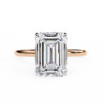 2.24 Carat Emerald Cut Hidden Halo Diamond Engagement Ring for Women – Elegant Bridal Jewelry - Image 7