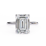 2.24 Carat Emerald Cut Hidden Halo Diamond Engagement Ring for Women – Elegant Bridal Jewelry