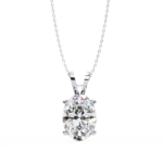 2.00 Carat Oval Cut Diamond Solitaire Pendant Necklace – Premium Luxury Jewelry
