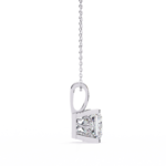 2.00 Carat Princess Cut Diamond Solitaire Pendant Necklace - Modern Fine Jewelry - Image 3