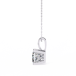 2.00 Carat Princess Cut Diamond Solitaire Pendant Necklace - Modern Fine Jewelry - Image 4