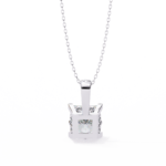 2.00 Carat Princess Cut Diamond Solitaire Pendant Necklace - Modern Fine Jewelry - Image 6