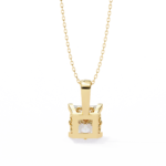 2.00 Carat Princess Cut Diamond Solitaire Pendant Necklace - Modern Fine Jewelry - Image 12