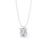 2.00 Carat Princess Cut Diamond Solitaire Pendant Necklace - Modern Fine Jewelry - Image 5