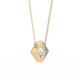 2.00 Carat Princess Cut Diamond Solitaire Pendant Necklace - Classic Fine Jewelry - Image 8