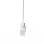 2.00 Carat Princess Cut Diamond Solitaire Pendant Necklace - Classic Fine Jewelry - Image 3