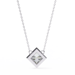 2.00 Carat Princess Cut Diamond Solitaire Pendant Necklace - Classic Fine Jewelry - Image 6