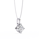 2.25 Carat Princess Cut Diamond Solitaire Pendant Necklace – Luxury Jewelry - Image 2