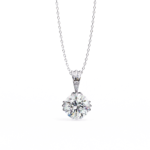 2.00 Carat Round Brilliant Cut Solitaire Diamond Pendant – Elegant Fine Jewelry