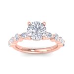 5.16 Carat Round Cut Hidden Halo Diamond Engagement Ring – Luxury Diamond Jewelry - Image 9