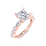 5.16 Carat Princess Cut Hidden Halo Diamond Engagement Ring – Luxury Diamond Jewelry - Image 10