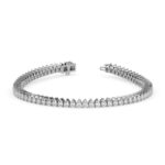 4.19 Carat Pear Cut Diamond Tennis Bracelet – Luxury Diamond Jewelry - Image 3