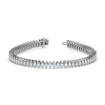 4.47 Carat Marquise Cut Diamond Tennis Bracelet – Classic Luxury Jewelry - Image 3