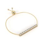 Round Cut Lustre Line Diamond Bracelet - Sleek and Modern Jewelry for Women - Image 5