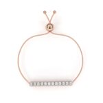 Round Cut Lustre Line Diamond Bracelet - Sleek and Modern Jewelry for Women - Image 7