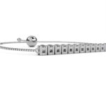 Round Cut Lustre Line Diamond Bracelet - Sleek and Modern Jewelry for Women - Image 3
