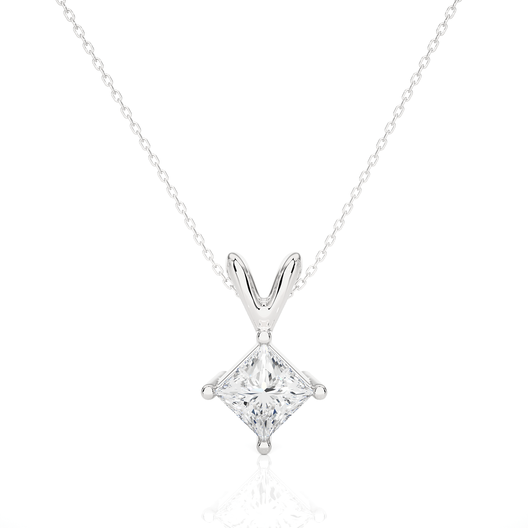 WG0001_c075c2f7-fa9f-45df-ac34-3be88ab1d068-1 Princess Cut Diamond Solitaire Pendant Necklace – Modern Jewelry - Image 1