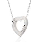 1.00 Carat Heart Cut Pavé Set Diamond Pendant Necklace – Romantic Fine Jewelry - Image 3