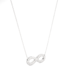 Infinity Diamond Pendant Necklace- Eternal Love Jewelry - Image 3