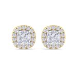 1.84 Carat Cushion Cut Diamond Studs Earrings – Luxury Diamond Jewelry - Image 5