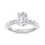 5.14 Carat Oval Cut Hidden Halo Diamond Engagement Ring – Luxury Diamond Jewelry