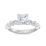 5.16 Carat Asscher Cut Hidden Halo Diamond Engagement Ring – Luxury Diamond Jewelry