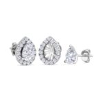 1.60 Carat Pear Cut Diamond Studs Earrings – Luxury Diamond Jewelry - Image 3