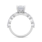 5.16 Carat Asscher Cut Hidden Halo Diamond Engagement Ring – Luxury Diamond Jewelry - Image 3