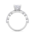 5.16 Carat Princess Cut Hidden Halo Diamond Engagement Ring – Luxury Diamond Jewelry - Image 3