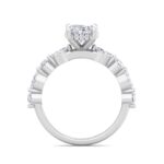 5.14 Carat Oval Cut Hidden Halo Diamond Engagement Ring – Luxury Diamond Jewelry - Image 3