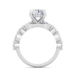 5.16 Carat Round Cut Hidden Halo Diamond Engagement Ring – Luxury Diamond Jewelry - Image 3