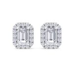 1.64 Carat Emerald Cut Diamond Studs Earrings – Luxury Diamond Jewelry