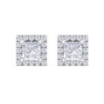 1.64 Carat Princess Cut Diamond Studs Earrings – Luxury Diamond Jewelry