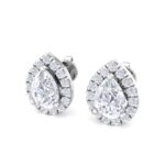 1.60 Carat Pear Cut Diamond Studs Earrings – Luxury Diamond Jewelry - Image 2