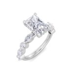 5.16 Carat Radiant Cut Hidden Halo Diamond Engagement Ring – Luxury Diamond Jewelry - Image 2