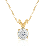 Round Cut Diamond Solitaire Pendant Necklace – Elegant Jewelry - Image 5