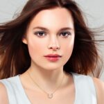 Round Cut Diamond Horseshoe Pendant Necklace – Modern Fine Jewelry - Image 5