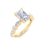 5.16 Carat Radiant Cut Hidden Halo Diamond Engagement Ring – Luxury Diamond Jewelry - Image 6
