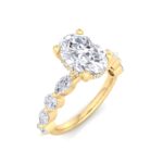 5.14 Carat Oval Cut Hidden Halo Diamond Engagement Ring – Luxury Diamond Jewelry - Image 6